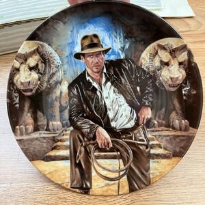 Indiana Jones Last Crusade Bradford Exchange Delphi Collectors Plate 8.5"